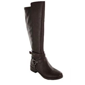 BCBG Women’s BG-Kai Riding boot in dark brown